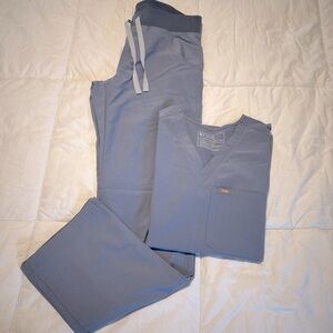 FIGS Vapor Blue Space Dye Scrubs XXS/XS